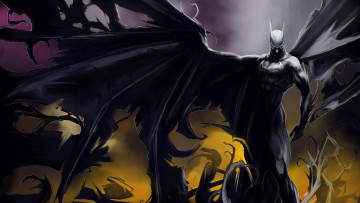Картинка batman рисованные комиксы бэтмен человек-летучая мышь комикс персонажи