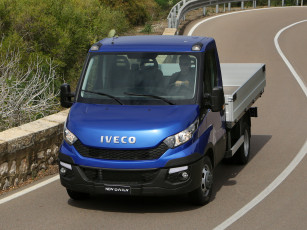Картинка автомобили iveco синий 2014г cab chassis daily 35