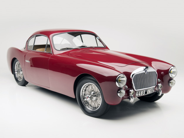 Обои картинки фото автомобили, talbot, talbot-lago, t26, grand, sport, coupe, 1955, красный