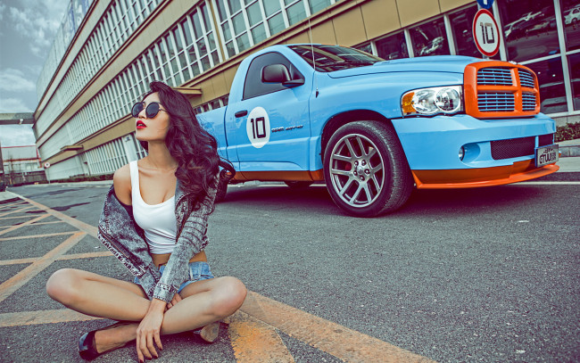 Обои картинки фото автомобили, авто с девушками, девушка, автомобиль, азиатка