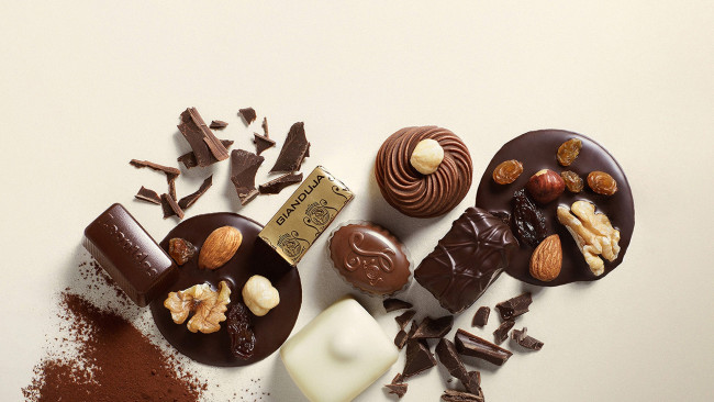 Обои картинки фото еда, конфеты,  шоколад,  сладости, орехи, ассорти, шоколад, какао