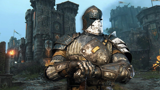 Обои картинки фото видео игры, for honor, крепость, замок, латы, рыцарь