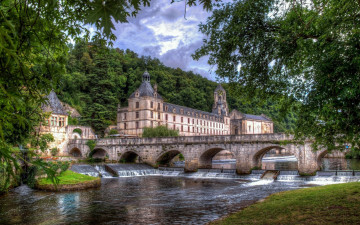 обоя chateau brantome, города, замки франции, chateau, brantome