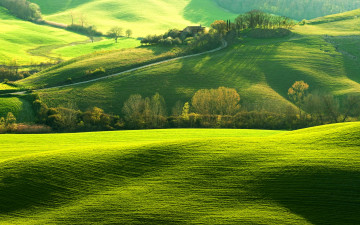 Картинка tuscany italy природа луга
