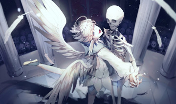 Картинка аниме ангелы +демоны ангел