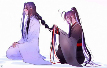 Картинка аниме mo+dao+zu+shi вэй усянь лань ванцзы коса