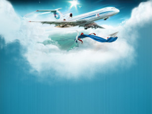 Картинка авиа абстракция авиация 3д рисованые graphic
