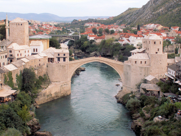 Обои картинки фото mostar, bosnia, and, herzegovina, города, мостар, босния, герцеговина
