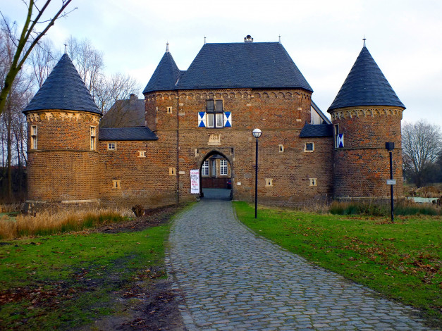 Обои картинки фото burg, vondern, oberhausen, германия, города, дворцы, замки, крепости, 