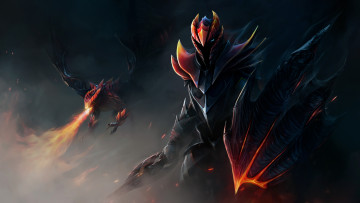 Картинка фэнтези существа ночь helmet creature weapons дракон shield