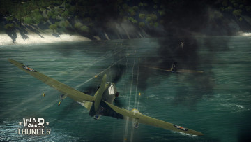 Картинка war+thunder видео+игры +world+of+planes самолеты полет