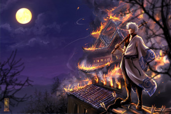 обоя аниме, gintama, гинтама