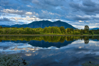 Картинка природа реки озера озеро отражение лес горы