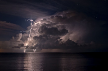 Картинка природа молния +гроза шторм