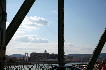 обоя города, будапешт , венгрия, мост
