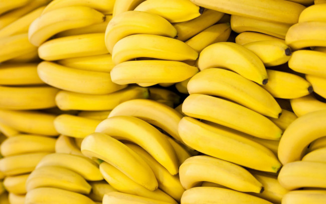 Обои картинки фото еда, бананы, желтые, много