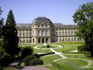 Картинка города дворцы замки крепости wuerzburg бавария