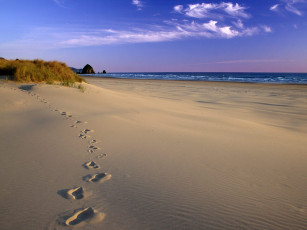 Картинка природа побережье море облака песок