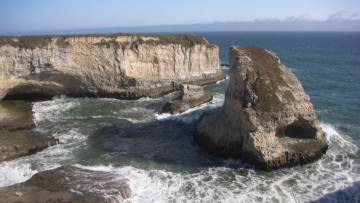 Картинка pacific coastline природа побережье океан скалы камни