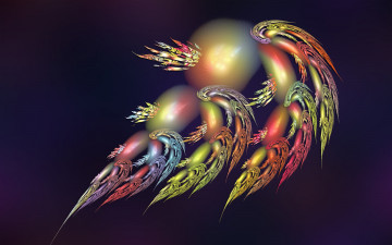 Картинка spring dragon 3д графика fantasy фантазия узор