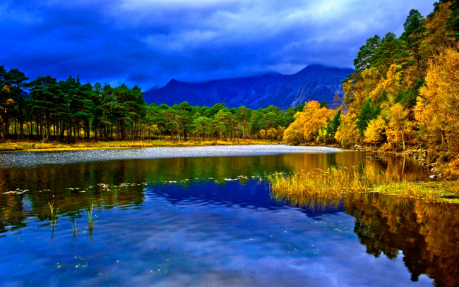 Обои картинки фото lake, природа, реки, озера, озеро, горы, лес, простор