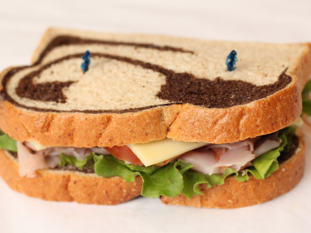 Обои картинки фото еда, бутерброды, гамбургеры, канапе, бутерброд, зелень