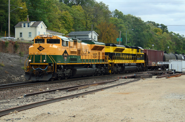 Обои картинки фото техника, поезда, состав, локомотив, дорога, рельсы, железная
