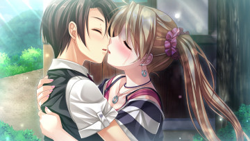 Картинка аниме tsukumo+no+kanade поцелуй tsukumo no kanade