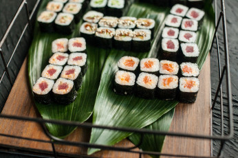 Картинка еда рыба +морепродукты +суши +роллы роллы палочки вкусно рис лосось