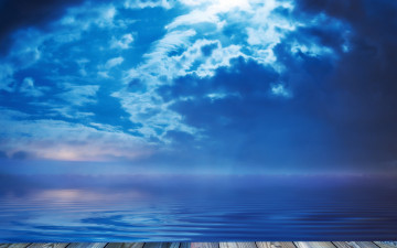 Картинка природа моря океаны небо вода помост