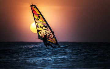 Картинка спорт серфинг море закат бсерфер