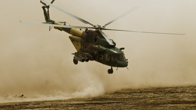 Обои картинки фото авиация, вертолёты, иракские, ввс, вертолет, военная