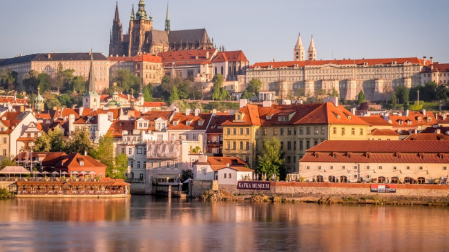 Обои картинки фото города, прага , Чехия, влтава