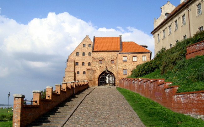 Обои картинки фото grudziadz castle, города, замки польши, grudziadz, castle