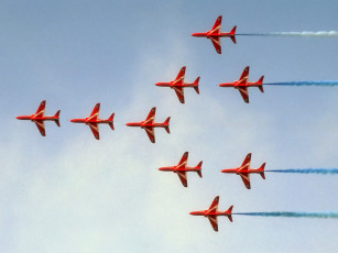 Картинка royal air force red arrows авиация другое