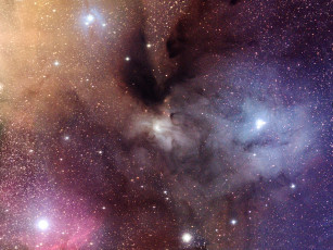 Картинка окрестности знаменосца космос галактики туманности