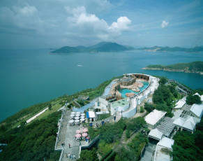 обоя города, панорамы, панорама, ocean park, hong kong