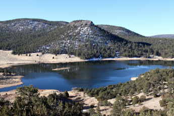 Картинка el malpais national monument нью мексико сша природа реки озера озеро горы