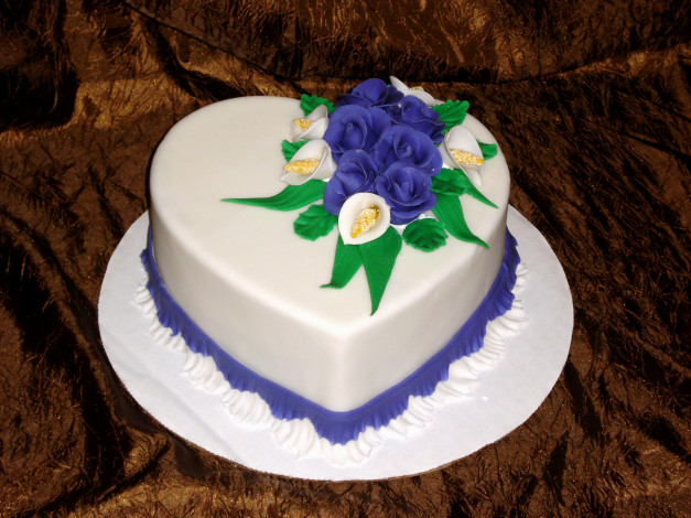Обои картинки фото еда, пирожные, кексы, печенье, цветы, торт