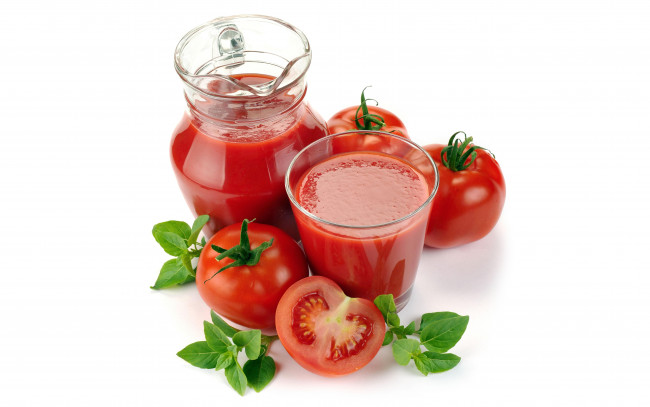 Обои картинки фото еда, напитки, сок, томаты, томатный, помидоры