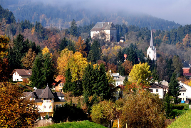 Обои картинки фото moosburg, austria, города, пейзажи