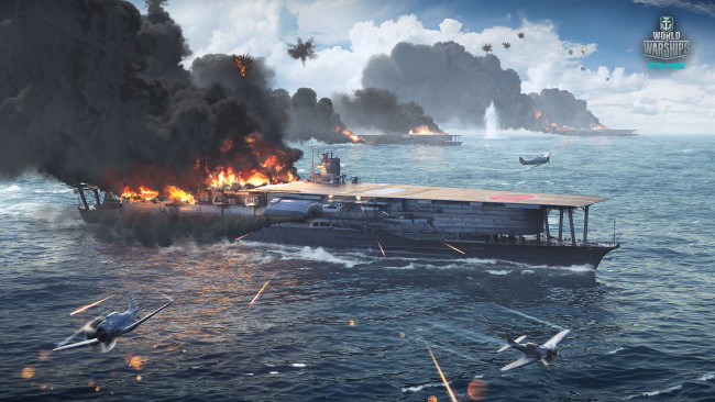 Обои картинки фото видео игры, world of warships, action, симулятор, world, of, warships, онлайн
