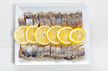 Картинка еда рыбные+блюда +с+морепродуктами селедка лимон