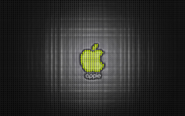 Обои картинки фото компьютеры, apple, логотип, яблоко, сетка