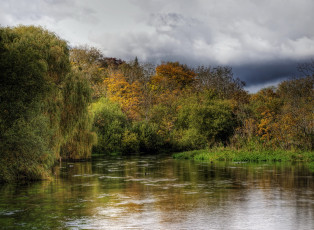 Картинка река itchen hampshire природа реки озера берега лес