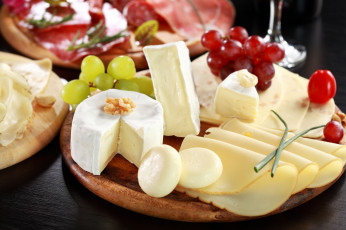 Картинка еда сырные изделия виноград