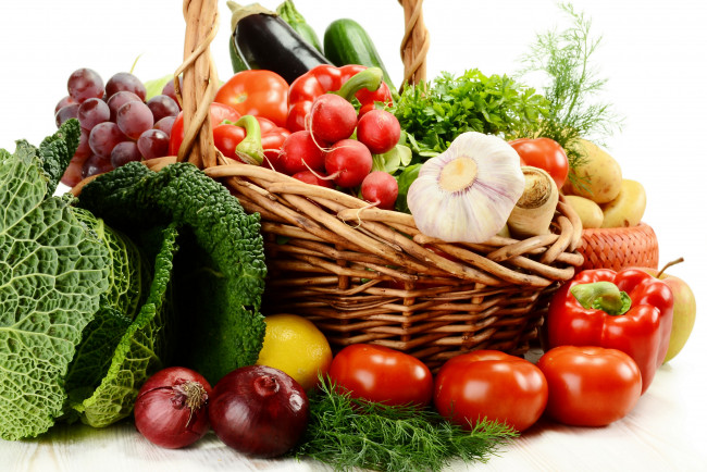 Обои картинки фото еда, фрукты, овощи, вместе, урожай