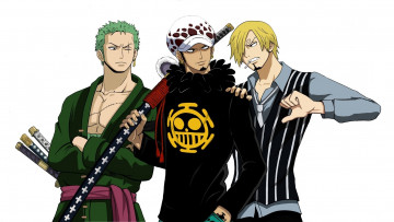 Картинка аниме one+piece roronoa zoro trafalgar law by yochiru one piece sanji