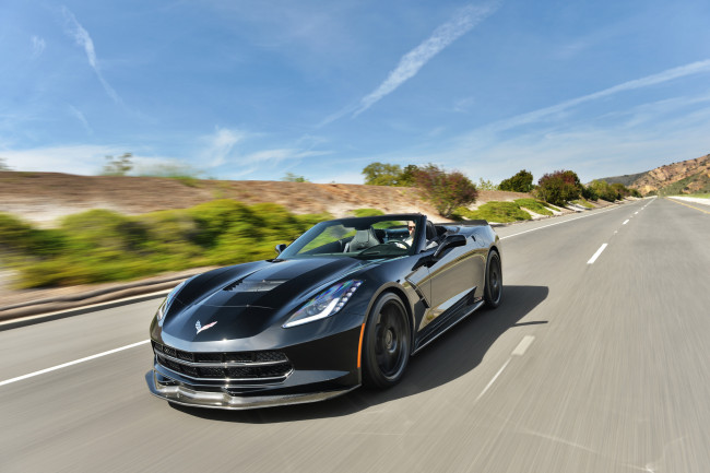 Обои картинки фото 2014 corvette stingray hpe700 supercharged, автомобили, corvette, корвет, черный