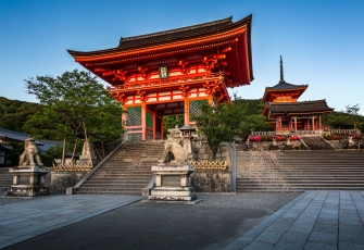 Картинка kyoto +japan города киото+ Япония храм парк